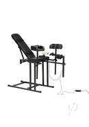 Master Series Obedience Chair With Sex Machine - Black